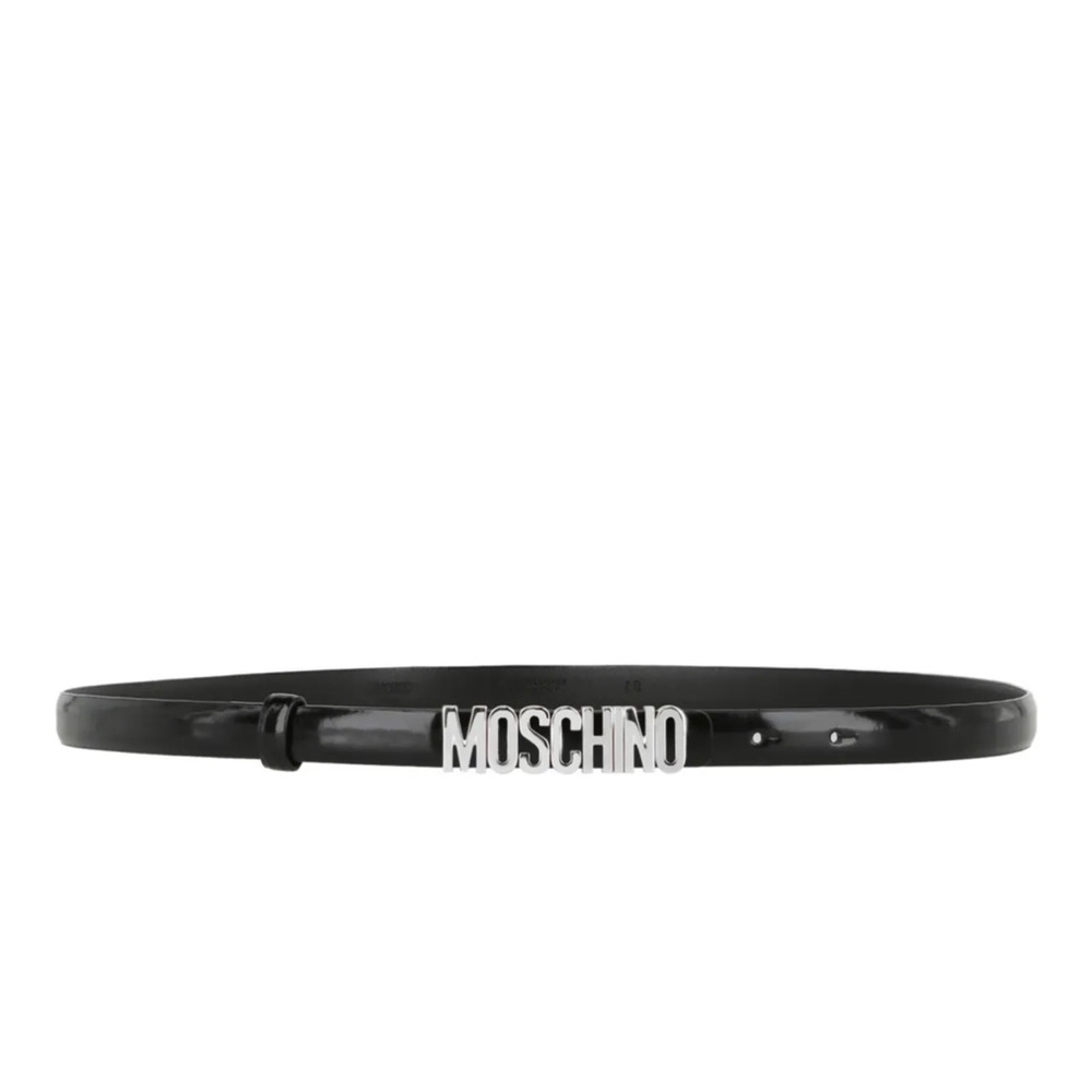 Moschino skinny black Belt Size Large